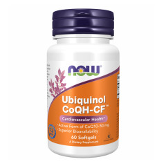 Убіхінол Now Foods  (Ubiquinol CoQH-CF) 50 мг 60 капсул