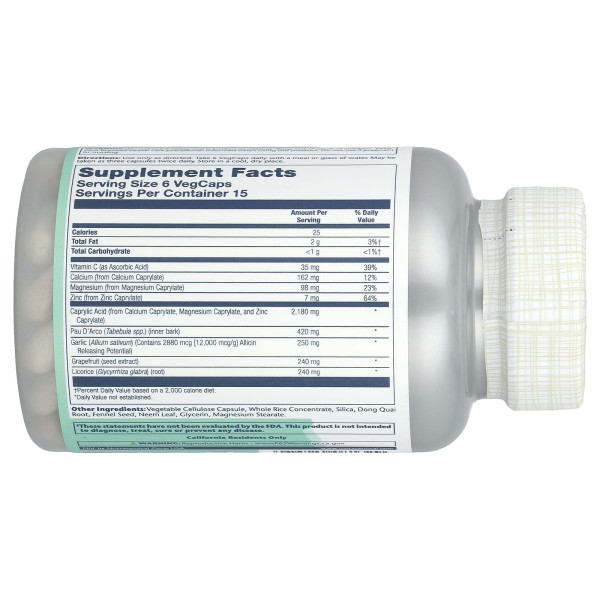 Средство для очищения организма с дрожжами Solaray (Yeast-Cleanse) 90 капсул