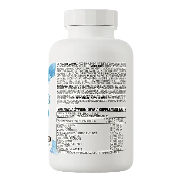 Комплекс вітамінів групи В Ostrovit  (Vitamin B Complex) 90 таблеток