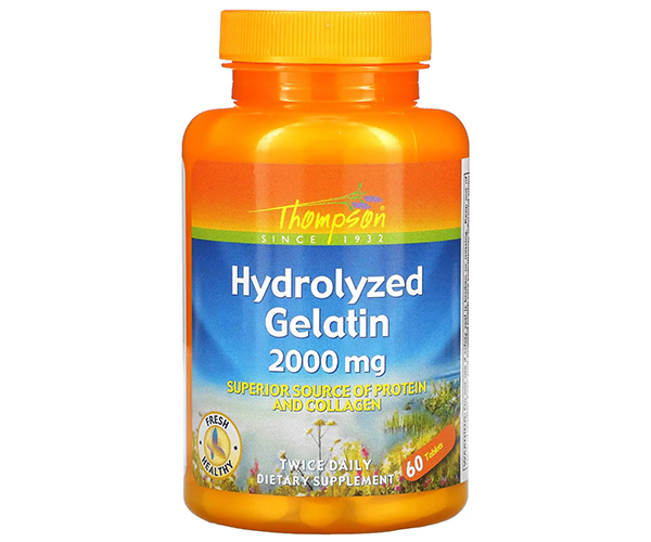 Гидролизат желатина Thompson (Hydrolyzed Gelatin) 2000 мг 60 таблеток