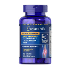 Глюкозамін хондроїтин і МСМ Puritan's Pride (Double Strength Glucosamine Chondroitin & MSM Joint Soother) 500 мг/397 мг 