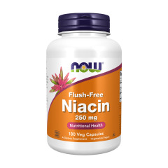 Ніацин Вітамін В3 Now Foods (Niacin Vitamin B3) 250 мг 180 капсул