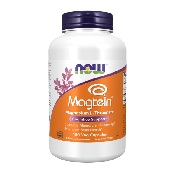 Магній для пам'яті NOW Foods  (Magtein) 180 капсул