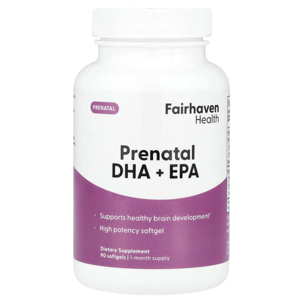 Омега 3 для вагітних Fairhaven Health (Prenatal DHA+EPA) 90 капсул із цитрусовим смаком