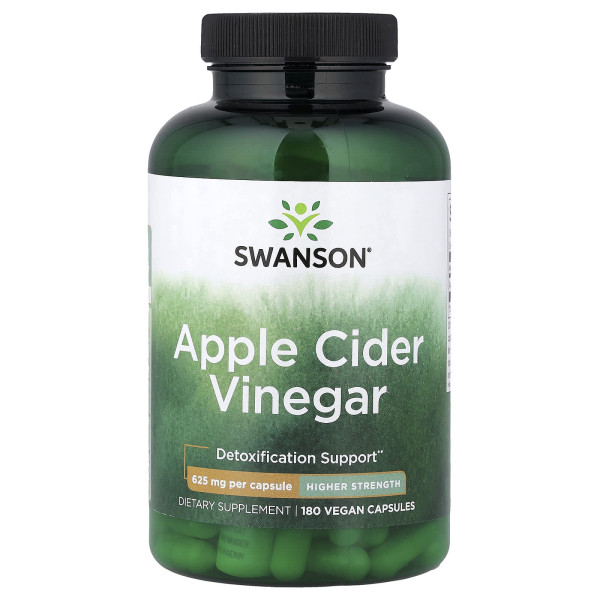 Яблочный уксус Swanson (Apple Cider Vinegar) 625 мг 180 капсул