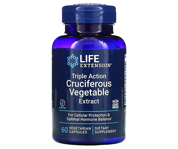 Гормональная поддержка Life Extension (Triple Action Cruciferous Vegetable Extract) 60 капсул