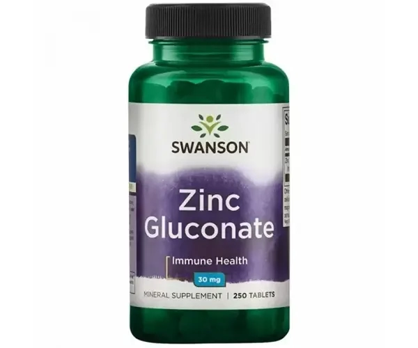 Цинк глюконат Swanson  (Zinc Gluconate) 30 мг 250 таблеток