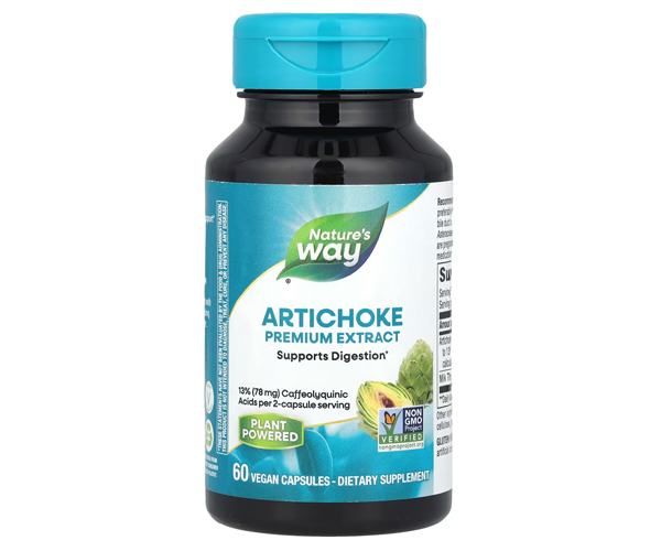 Екстракт Артишоку з будяком Nature's Way (Artichoke) 600 мг/300 мг 60 капсул
