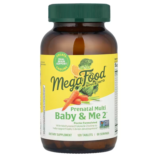 Витамины и минералы для беременных 2 MegaFood (Baby and Me 2) 