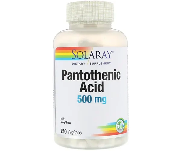 Пантотенова кислота Solaray  (Pantothenic acid) 500 мг 
