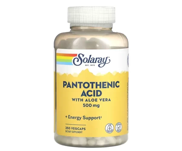 Пантотенова кислота Solaray  (Pantothenic acid) 500 мг 