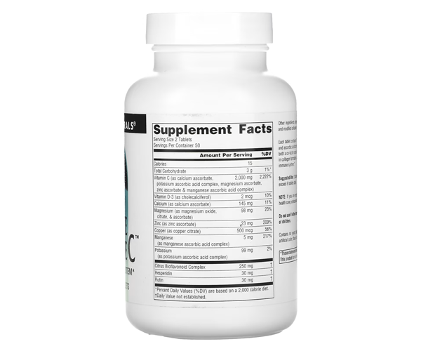 Вітамін С Source Naturals (Ultimate Ascorbate C) 1000 мг 100 таблеток