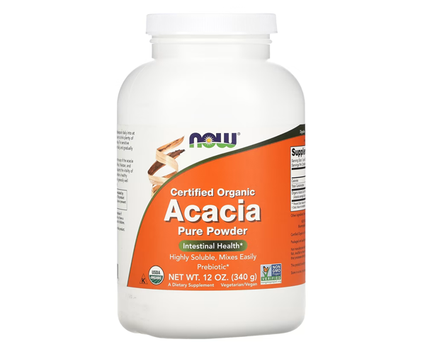 Порошок клітковини акації NOW Foods  (Acacia pure powder) 340 г