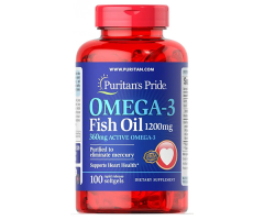 Риб'ячий жир Омега-3 Puritan's Pride (Omega-3 Fish Oil) 1200 мг