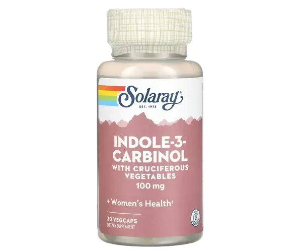 Індол-3-Карбінол Solaray  (Indole-3-Carbinol) 100 мг 30 капсул