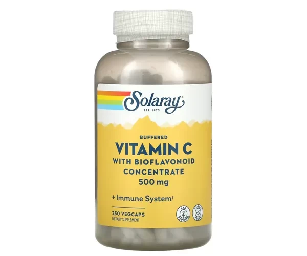 Витамин C с концентратом биофлавоноидов Solaray (Buffered Vitamin C with Bioflavonoid Concentrate) 500 мг/100 мг 