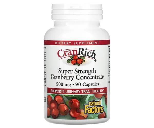 Концентрат клюквы Natural Factors (Super Strength Cranberry Concentrate) 500 мг 