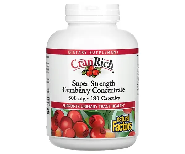 Концентрат клюквы Natural Factors (Super Strength Cranberry Concentrate) 500 мг 