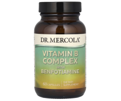 Вітаміни групи В з бенфотіаміном Dr. Mercola (Vitamin B Complex) 60 капсул