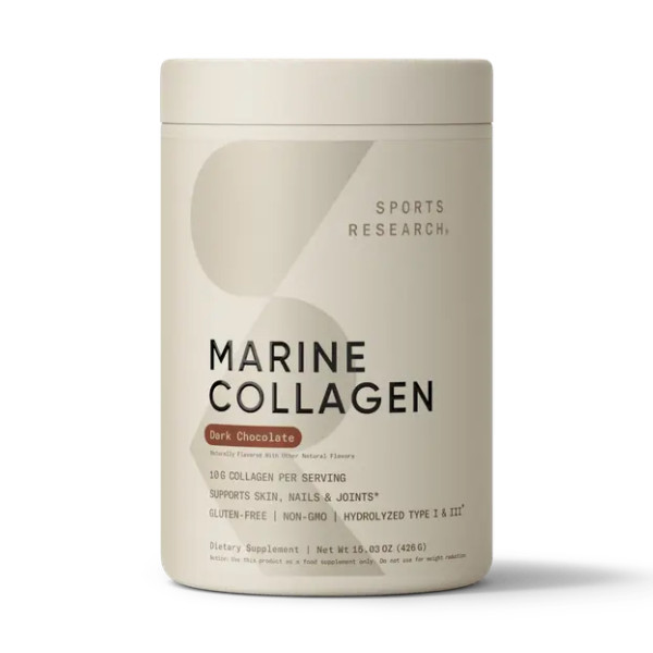 Морський колаген Sport Research (Marine Collagen) 426г зі смаком темного шоколаду