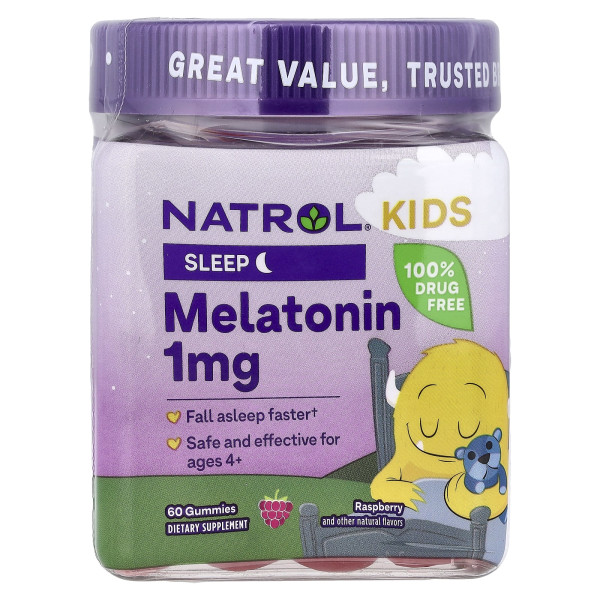 Мелатонін дитячий жувальний (Melatonin Kids) зі смаком ягід 1 мг 