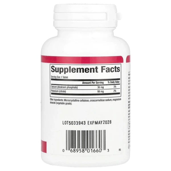 Цитрат калия Natural Factors (Potassium Citrate) 99 мг 90 таблеток