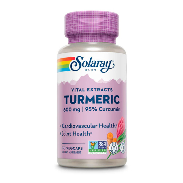 Экстракт куркумы Solaray (Turmeric Root Extract) 600 мг 30 капсул