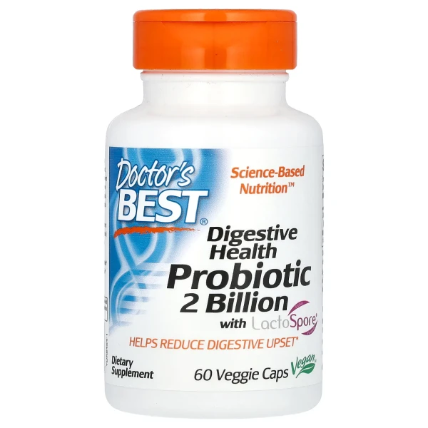 Пробиотик  Doctor's Best (Digestive Health Probiotic) 2 млрд КОЕ 60 капсул