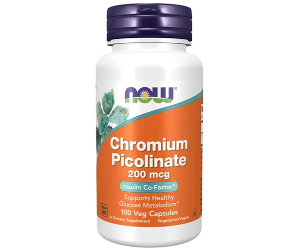 Хром пиколинат NOW Foods (Chromium picolinate) 200 мкг 