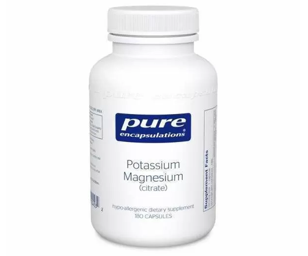 Калій та магній цитрат Pure Encapsulations  (Potassium Magnesium Citrate) 70 мг/35 мг 180 капсул