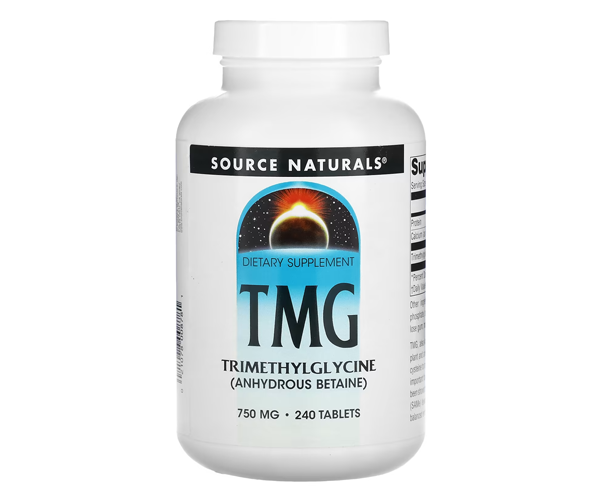 Триметилгліцин Source Naturals (ТМГ) 750 мг