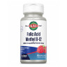 Фолиевая кислота и Метил В12 KAL ( Folic Acid Methyl B-12) 60 таблетоксо вкусом малины