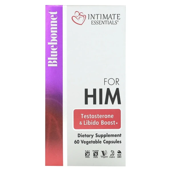 Комплекс для нього Bluebonnet Nutrition  (Intimate Essentials For Him Testosterone Libido Boost)
