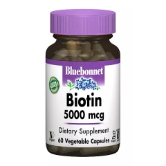 Біотин Bluebonnet Nutrition (Biotin) 5000 мкг 60 капсул