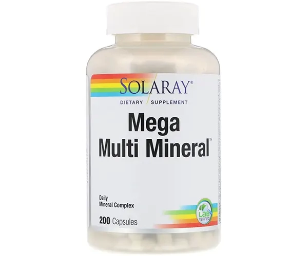 Мультиминеральный комплекс Solaray (Mega Multi Mineral) 200 капсул
