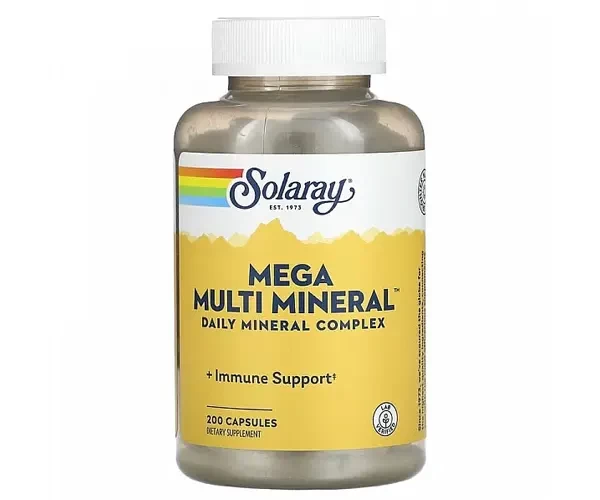 Мультиминеральный комплекс Solaray (Mega Multi Mineral) 200 капсул