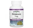 Мелатонін Natural Factors Stress-Relax "Melatonin" зі смаком м'яти 5 мг