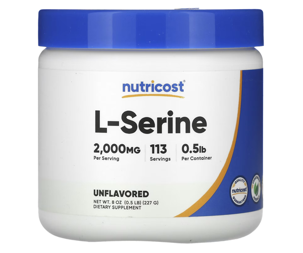 L-серин у порошку Nutricost без добавок 227 г
