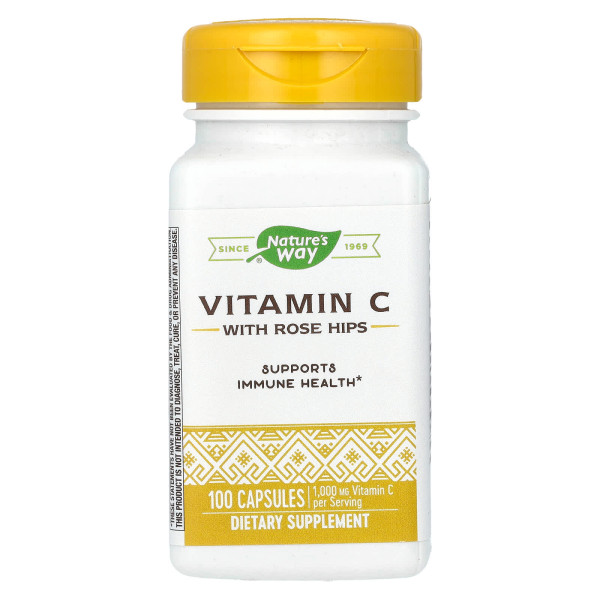 Витамин C с шиповником Nature's Way (Vitamin C with rose hips) 