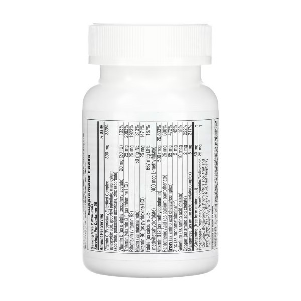 Железо и питательные вещества для здоровья эритроцитов Natures Plus (Hema-Plex) 60 міні таблеток медленного высвобождения