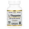 L-теанин California Gold Nutrition (L-Theanine Supports Relaxation) 200 мг 60 капсул