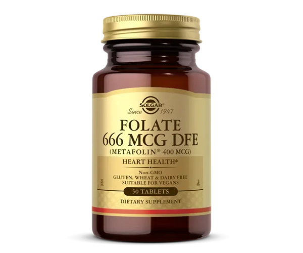 Фолат Solgar (Folate as metafolin) 666 мкг DFE 
