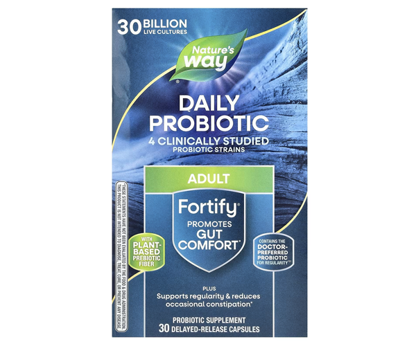 Щоденний пробіотик з пребіотиком Nature's Way (Fortify Daily probiotic Adult) 30 млрд КУО 30 капсул