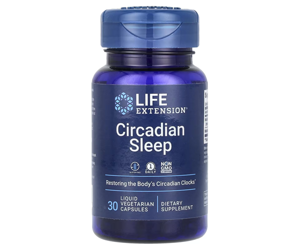 Мелатонін Circadian Sleep Life Extension (Melatonin Circadian Sleep) 1,5 мг 30 вегетаріанських капсул