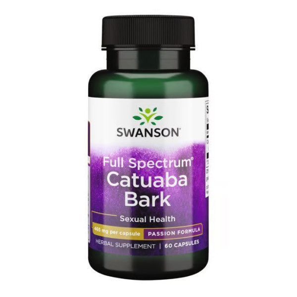 Афродизиак Кора катуабы Swanson (Full Spectrum Catuaba Bark) 465mg 60 капсул