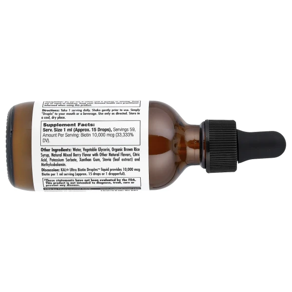 Биотин ультра KAL (Ultra Biotin) 10000 мкг 59 мл со вкусом ягод