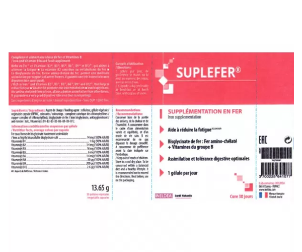 Суплефер Sante Naturelle (Suplefer) 30 капсул