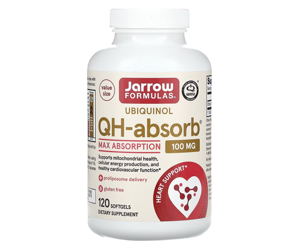 Убіхінол QH-absorb Jarrow Formulas (Коензим CoQ10) 100 мг 