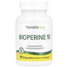 Биоперин Natures Plus (Bioperine) 10 мг 90 капсул