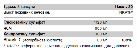 Захист кісток, хрящів та суглобів Pure Gold Joint Top 90 капсул